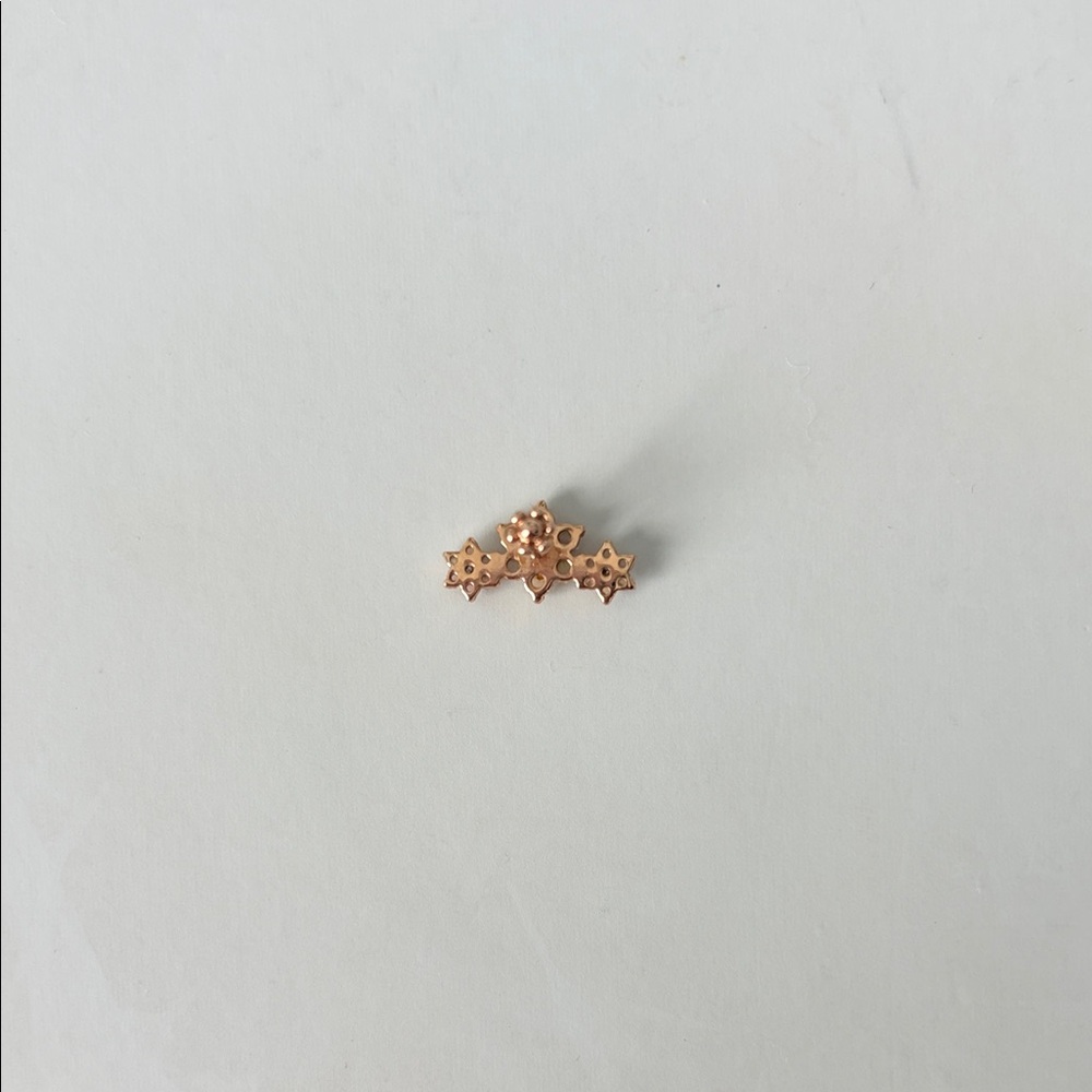 Maria Tash Opal and Diamond Three Flower Garland Rose Gold Earring - Picture 3 of 7